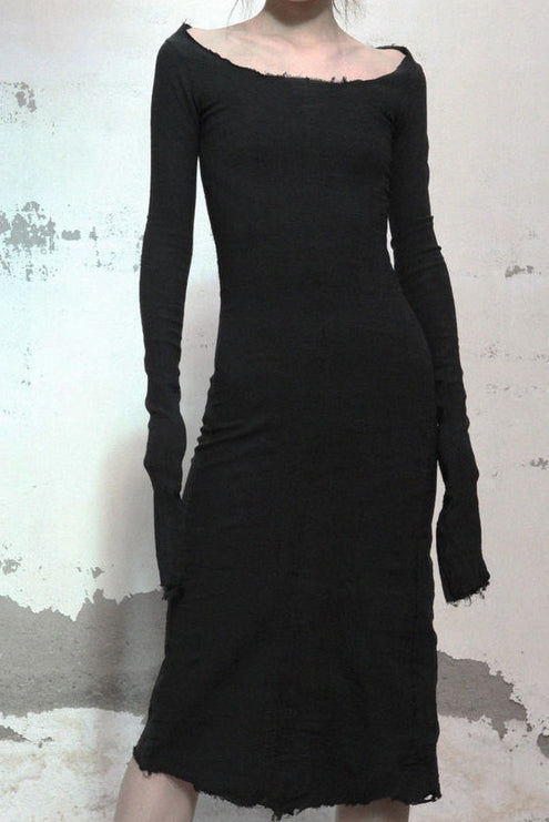 marc le bihan stretch dress 21911 black